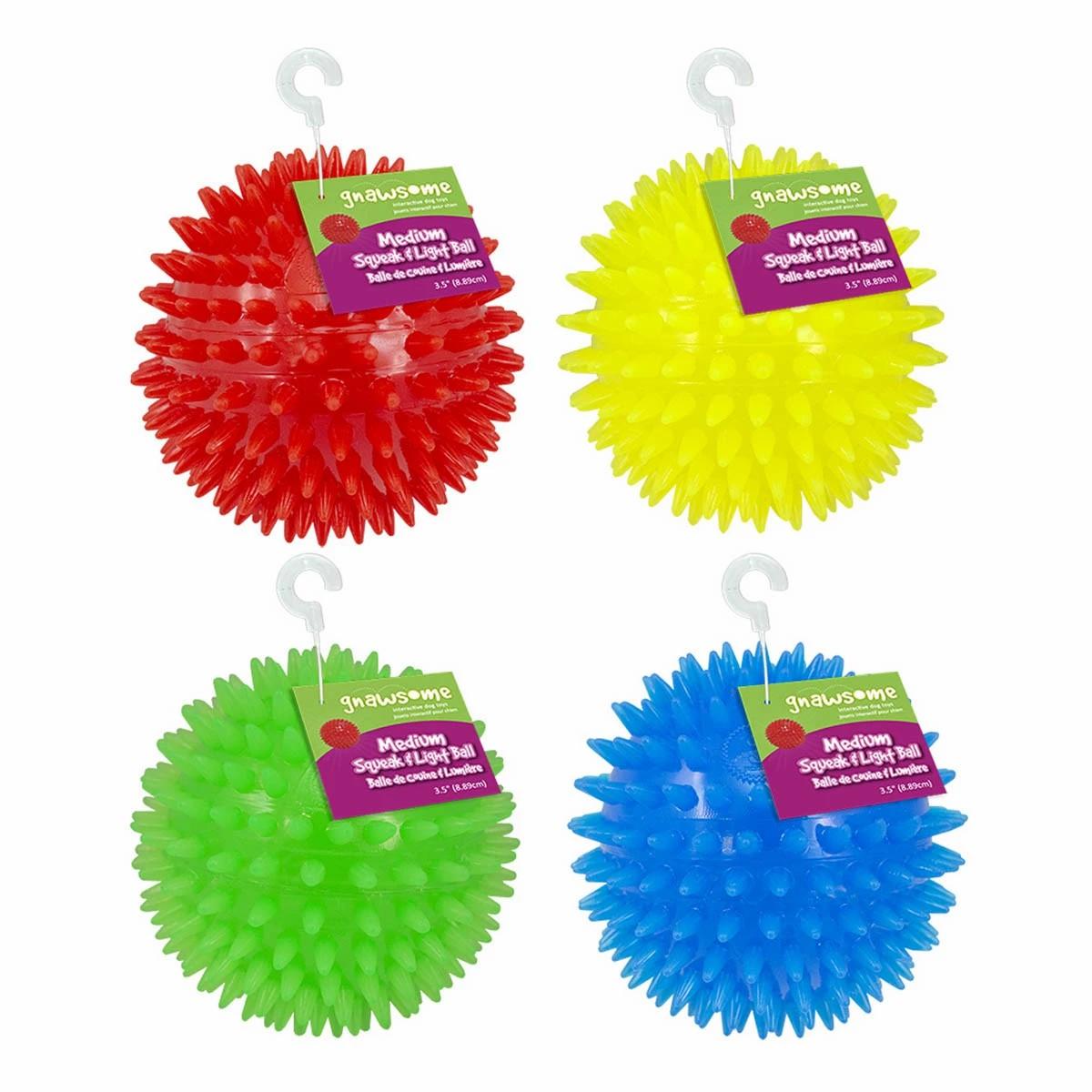 3.5″ Squeak & Light Ball Dog Fetch Toys