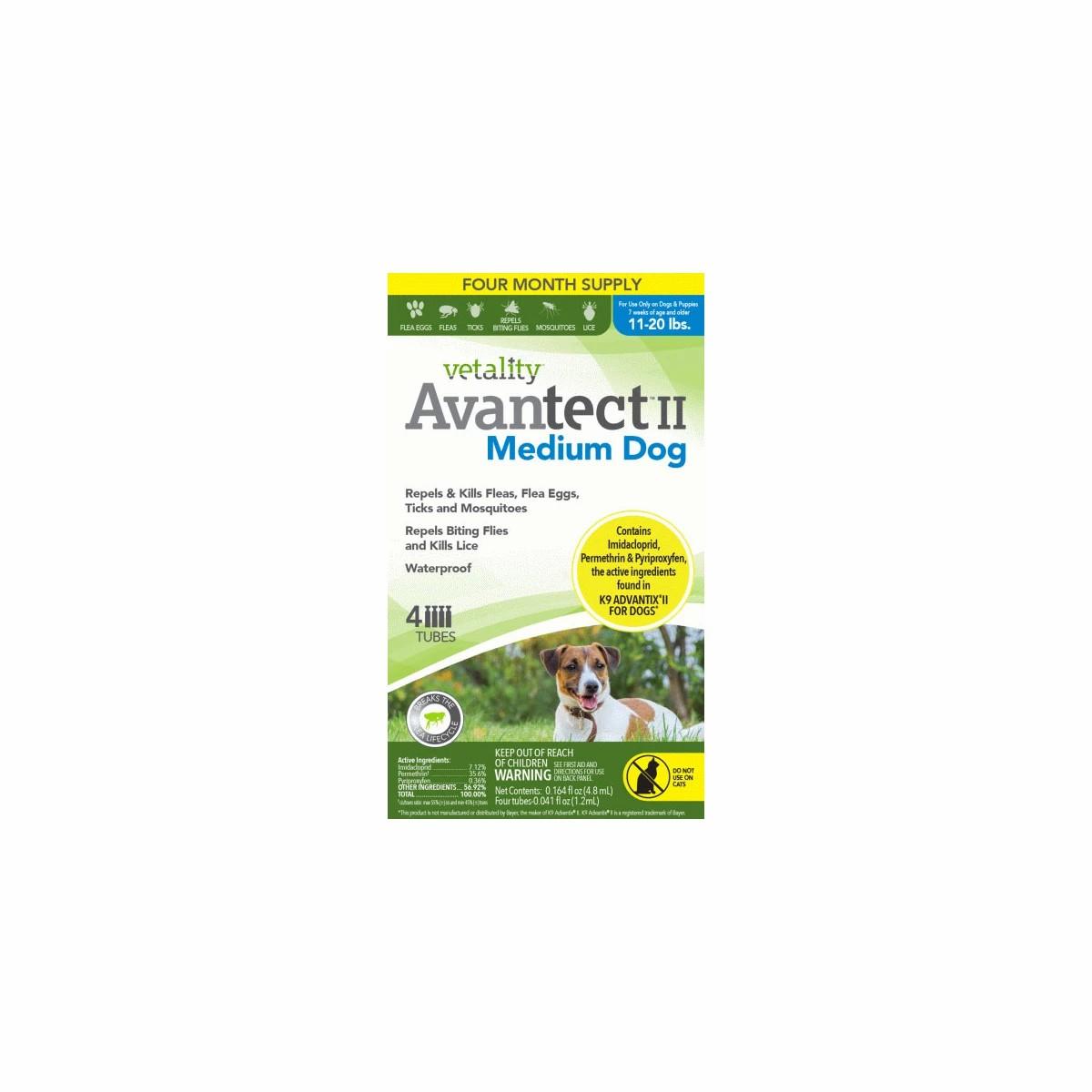 Avantect Ii Medium Dog Topical Flea And Tick Protection Flea & Tick Prevention