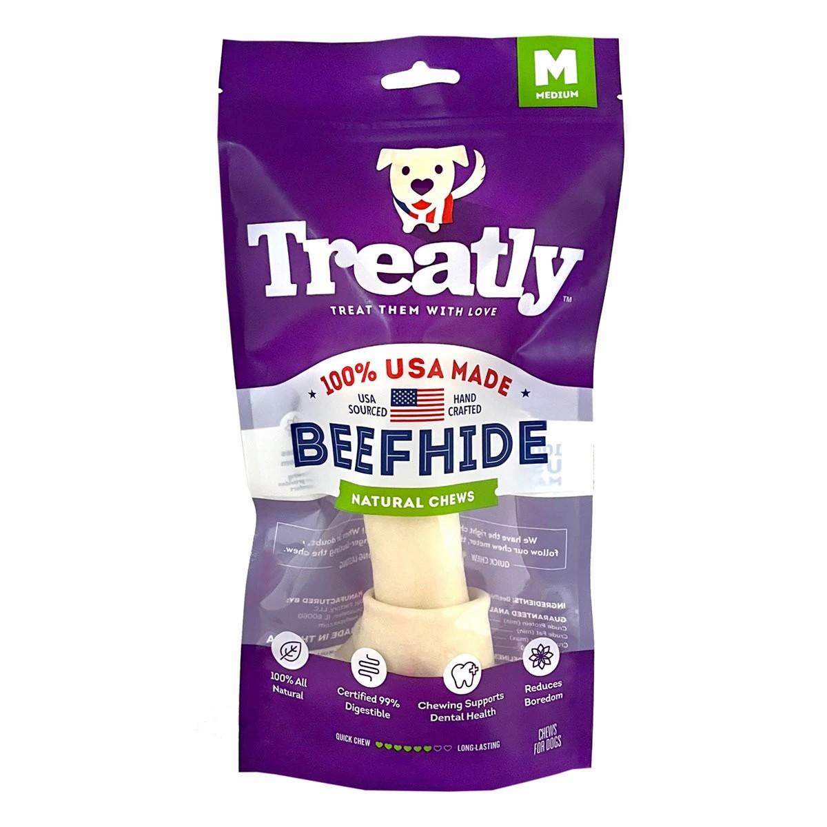 Beefhide Natural Chew Dog Bone Dog Treats