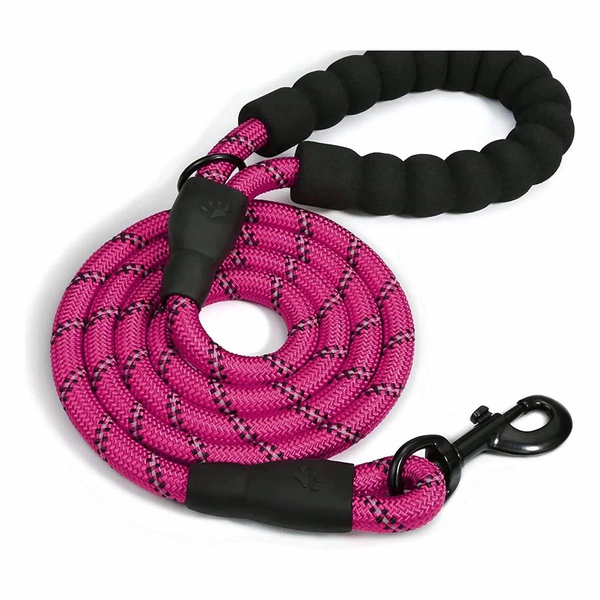 Braided Rope Dog Leash Collars & Leashes