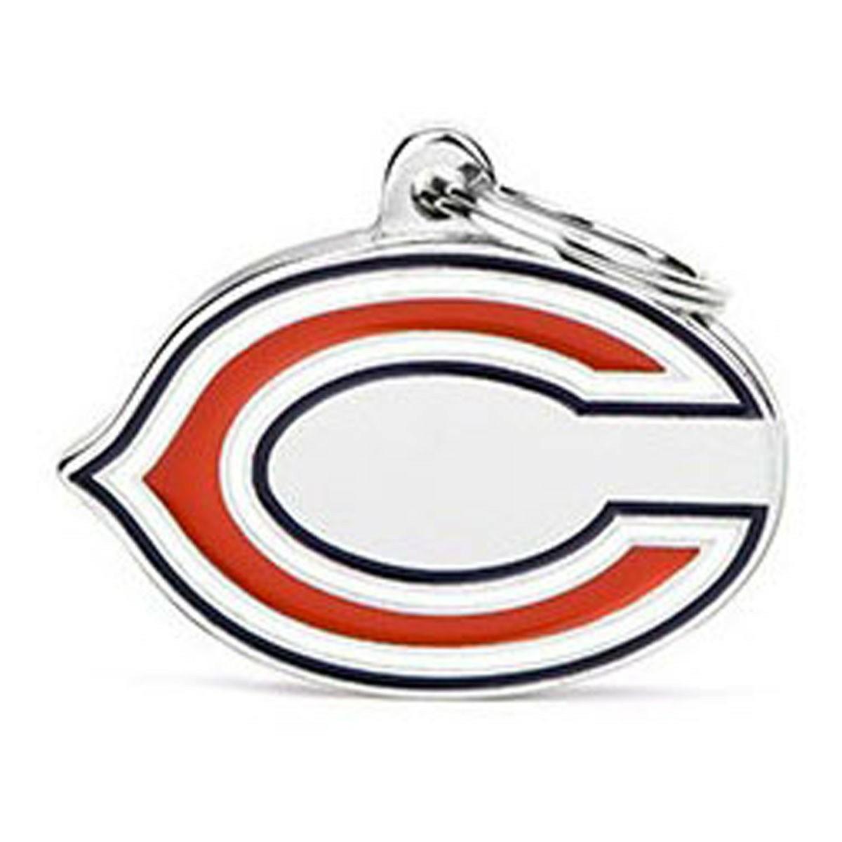 Chicago Bears Id Dog Tag Collars & Leashes