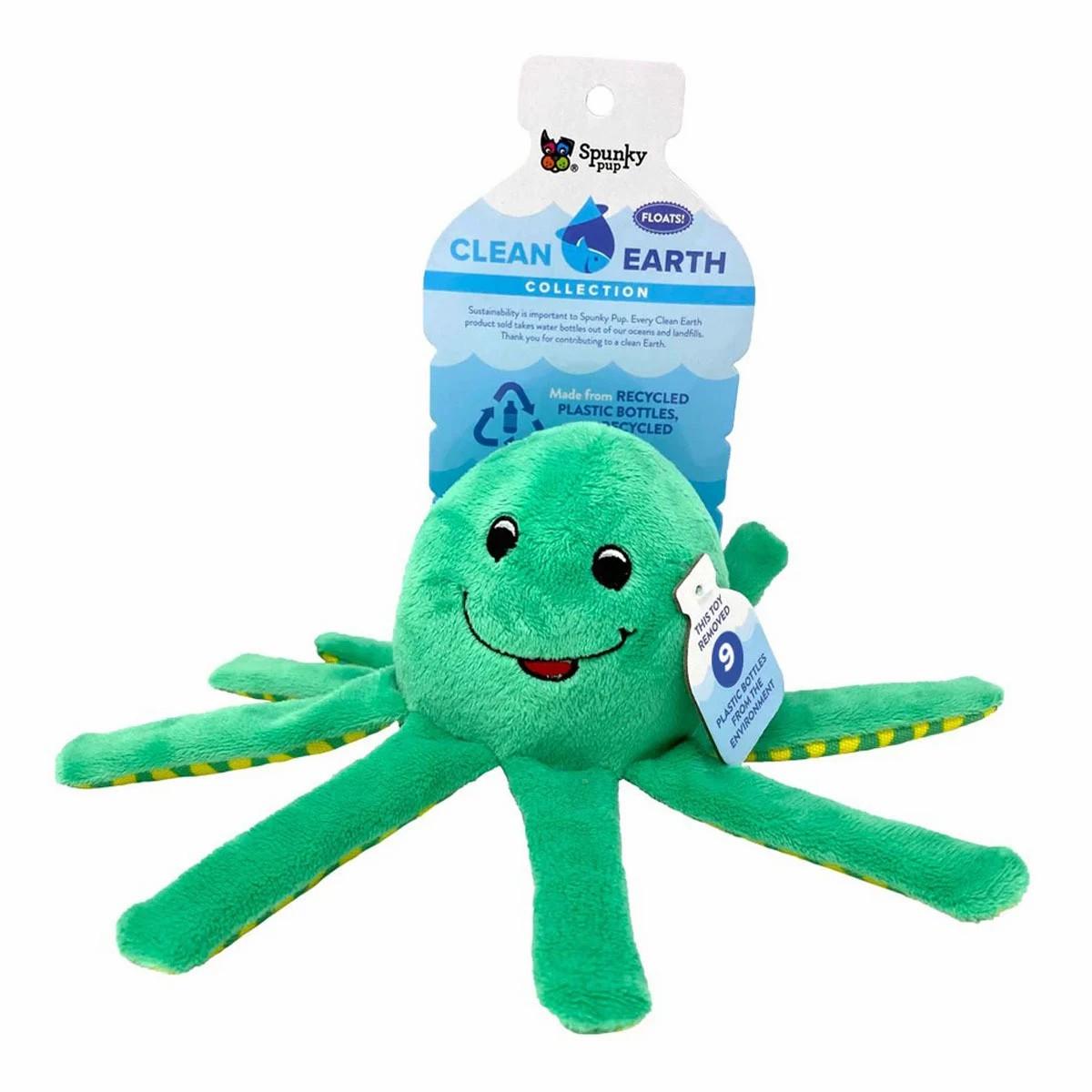 Clean Earth Plush Octopus Dog Toy Dog Plush Toys