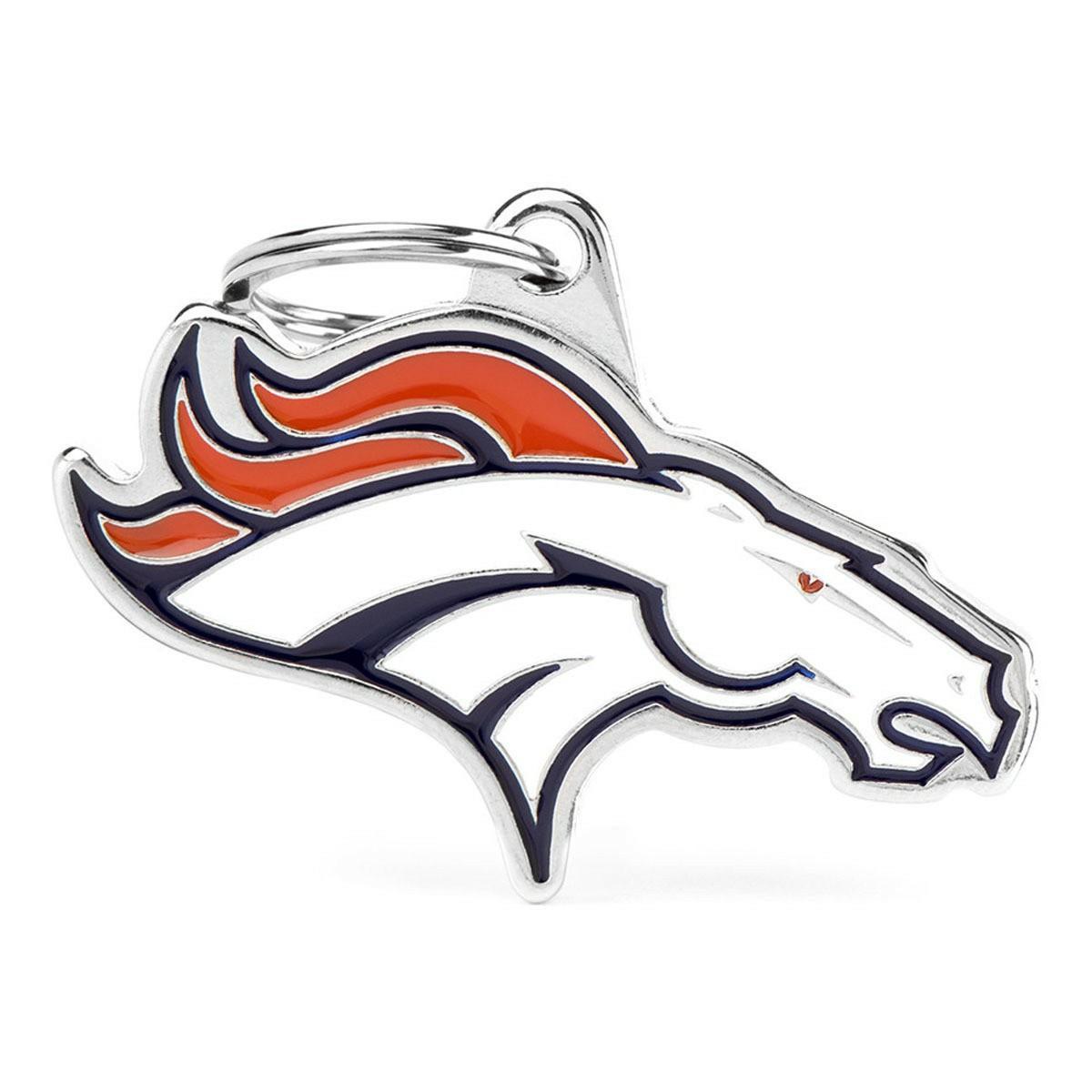 Denver Broncos Id Dog Tag Collars & Leashes