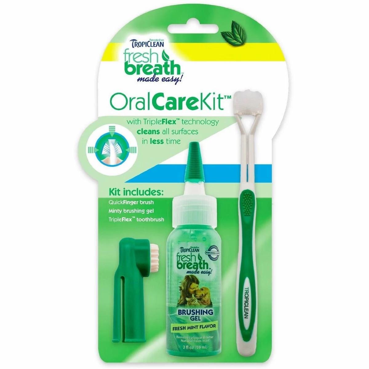 Fresh Breath Dog Oral Care Kit Pet Brushes & Trimmers