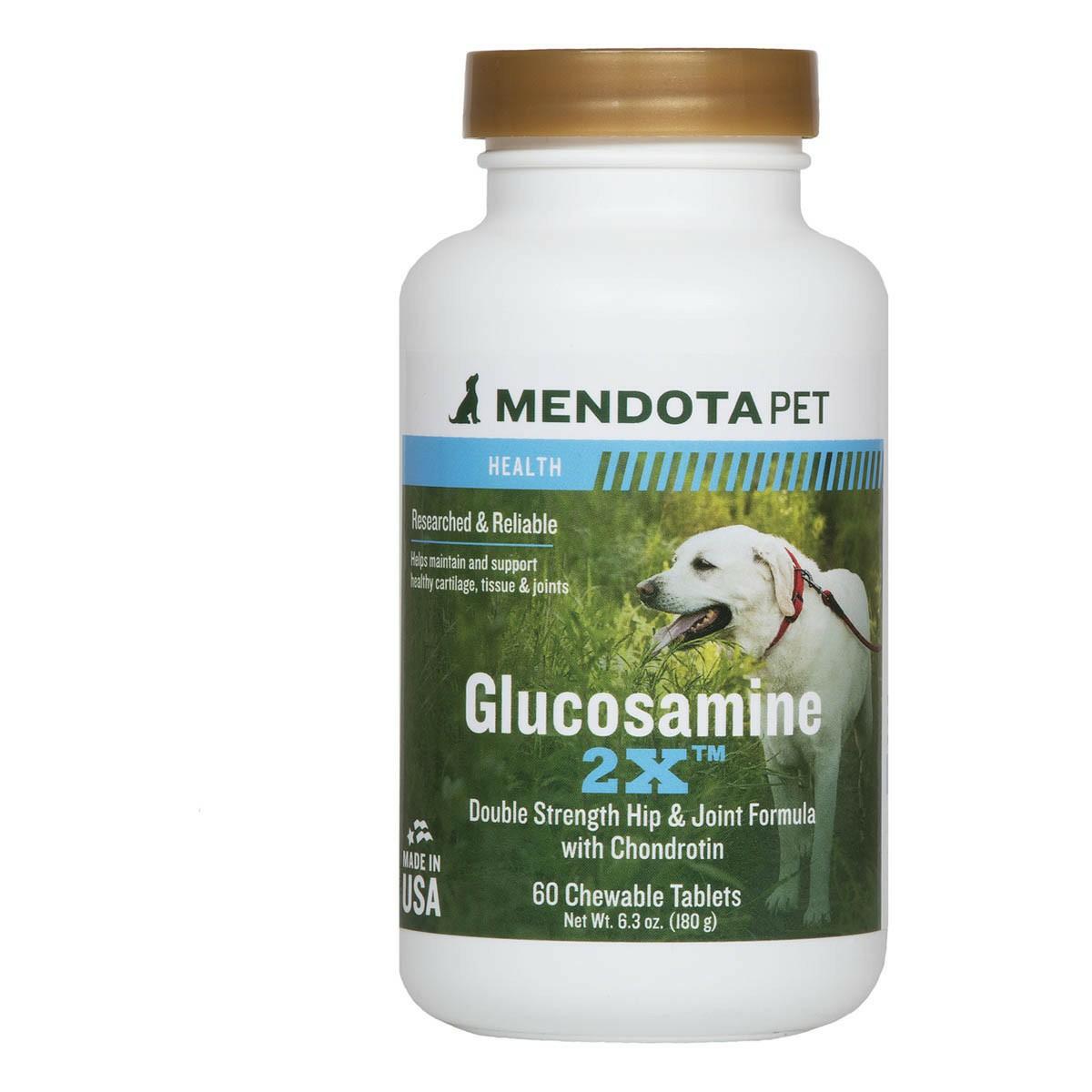 Glucosamine 2X Chewable Tablets 60 Count Pet Medical Supplies (Non Rx Items)