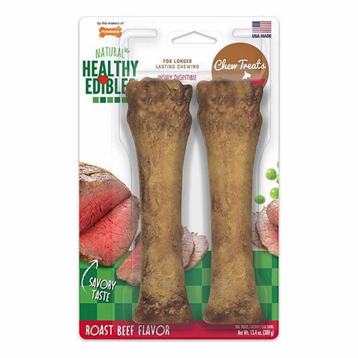 Healthy Edibles Roast Beef Dog Chews Dog Treats