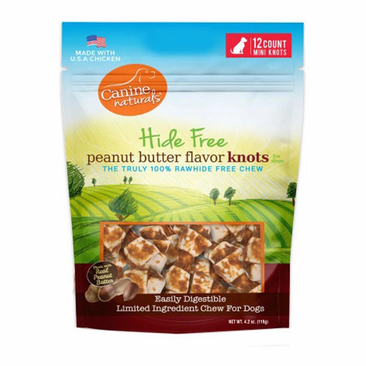 Hide-Free Peanut Butter Mini Knots Dog Treats Dog Treats