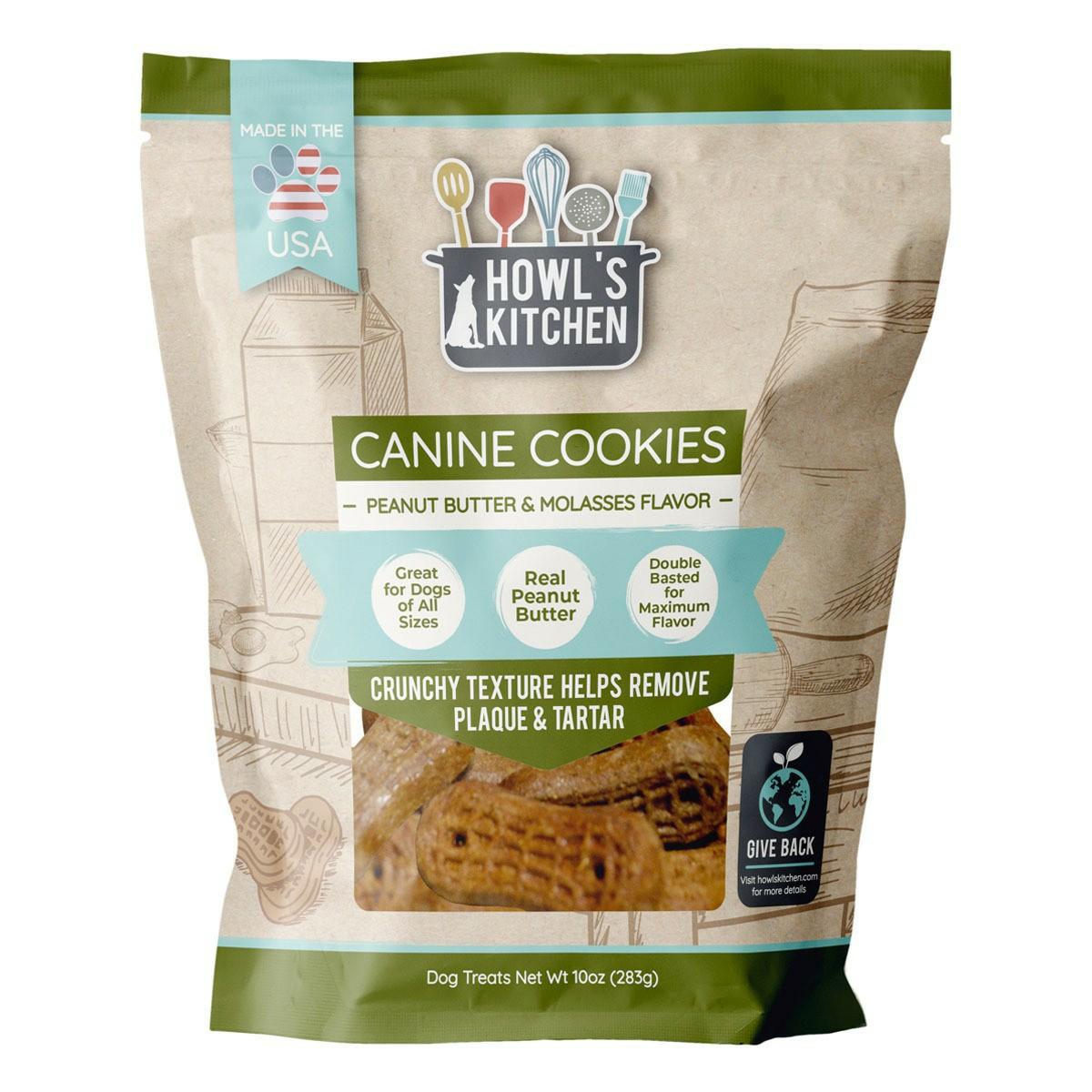 Howl’s Kitchen Peanut Butter And Molasses Flavored Canine Cookies Dog Treats Dog Treats