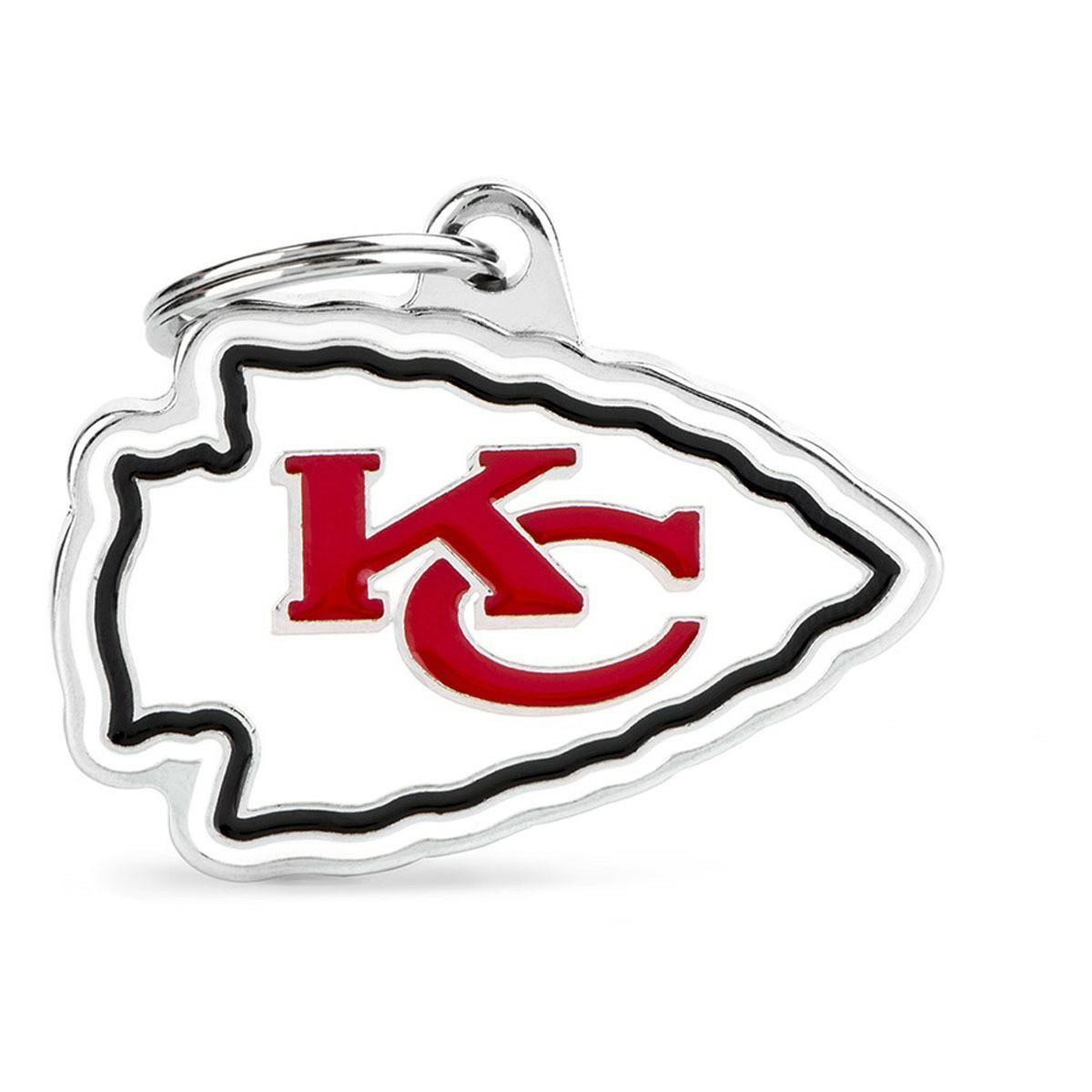 Kansas City Chiefs Id Dog Tag Collars & Leashes