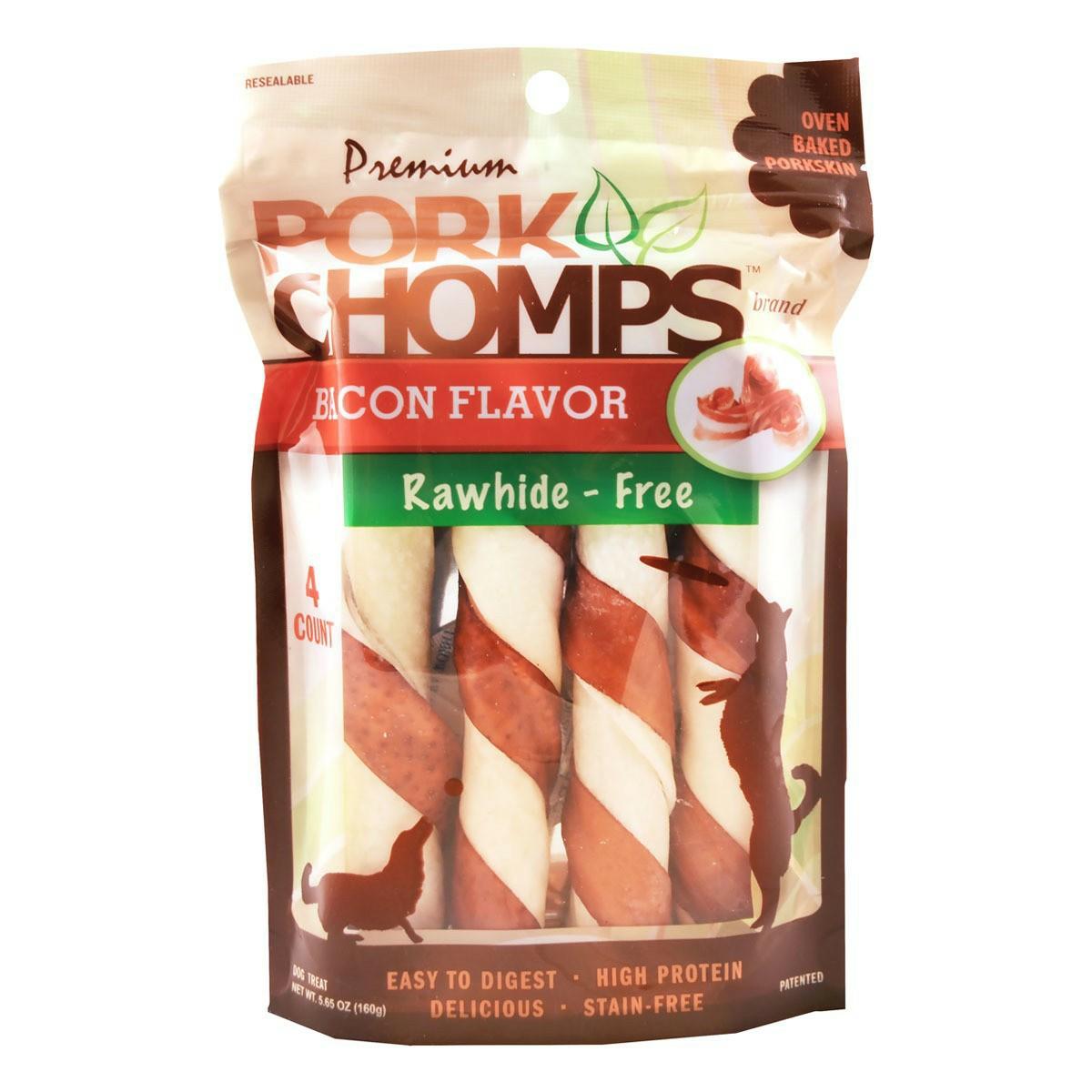 Large Bacon Flavored Twistz Dog Treats 4 Pack Dog Treats