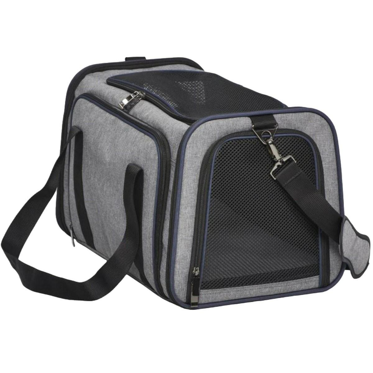 Midwest Homes For Pets Gray Duffy Expandable Pet Carrier Pet Supplies