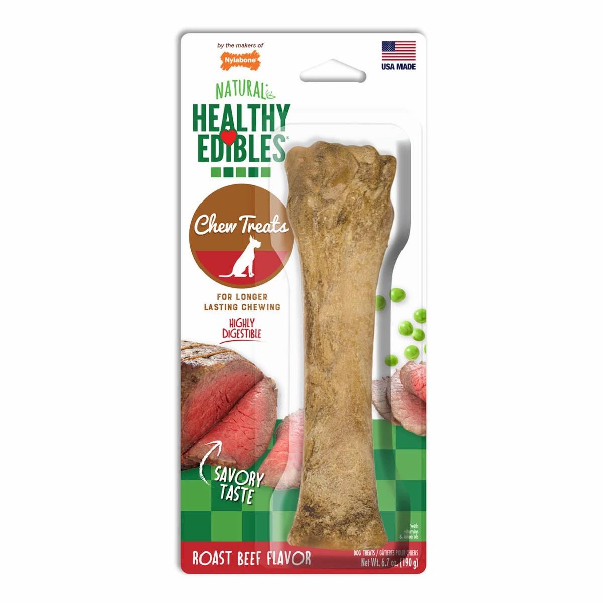 Roast Beef Flavored Edible Dog Bones Dog Treats