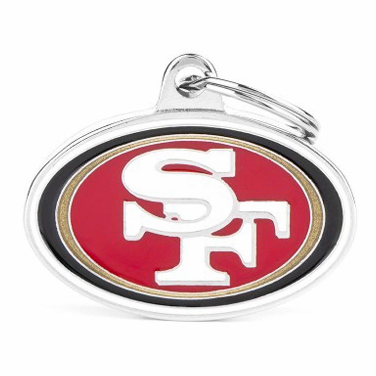 San Francisco 49Ers Id Dog Tag Collars & Leashes