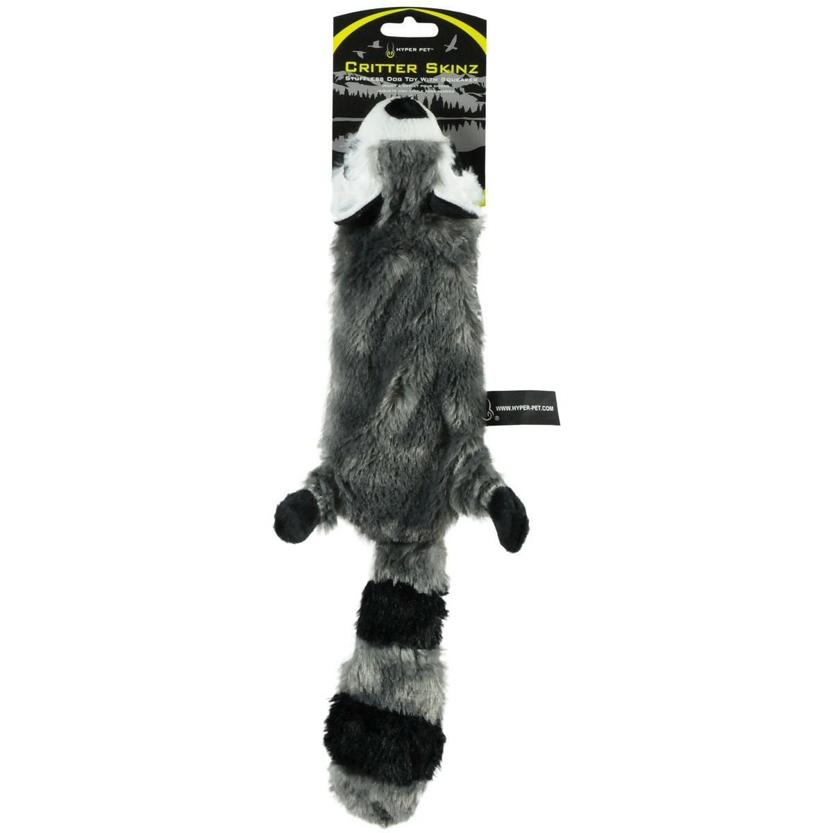 Skinz Super Squeaker Raccoon Dog Toy Dog Plush Toys