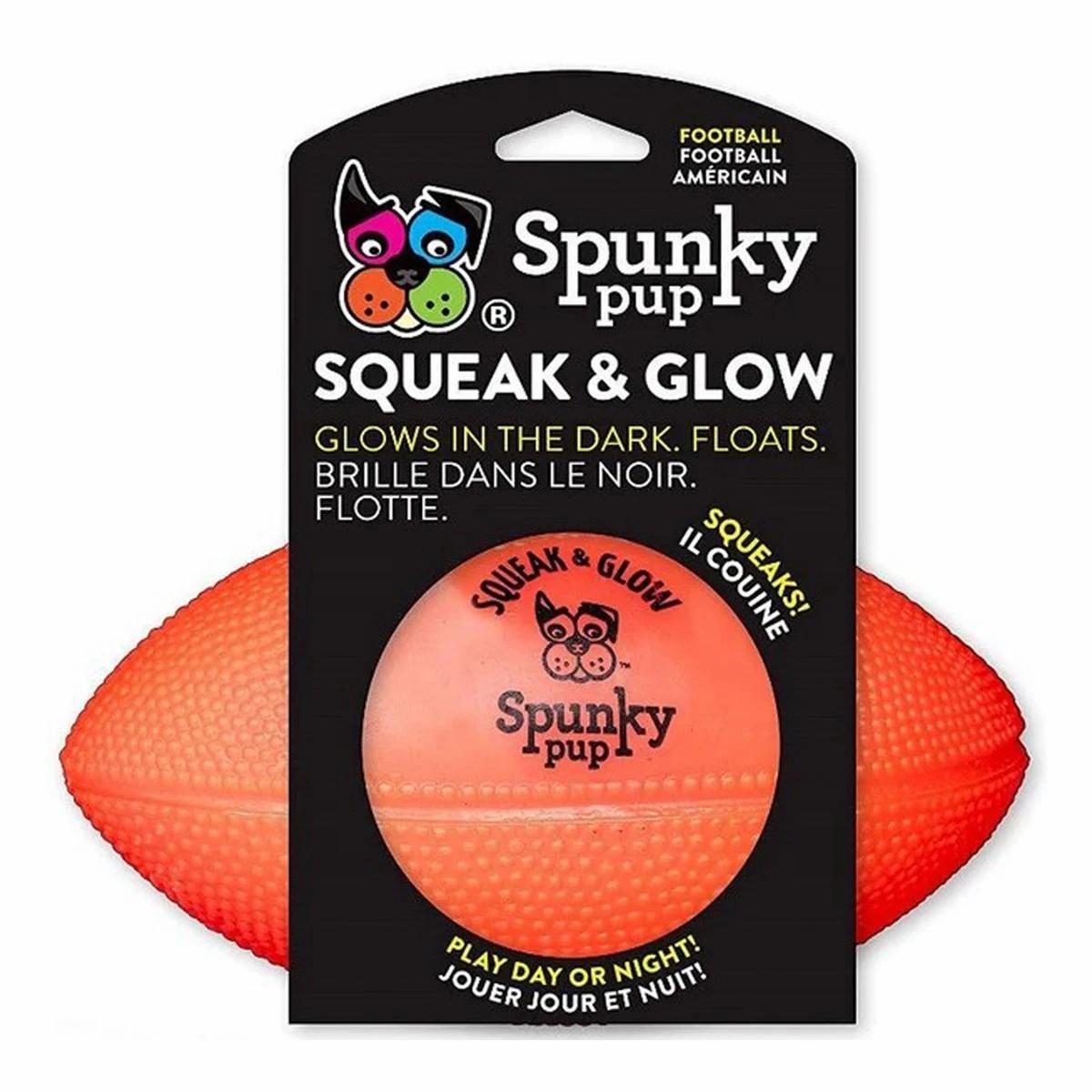 Squeak And Glow Football Dog Toy Dog Fetch Toys