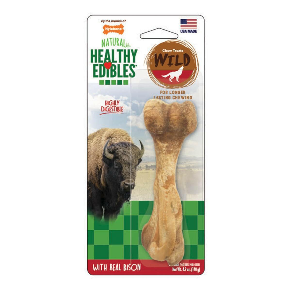 Wild Chew With Real Bison Dog Bone Dog Treats