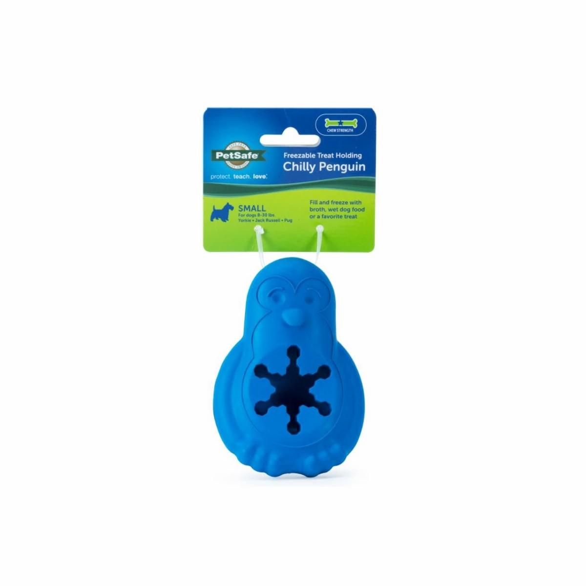 Freezable Treat Holding Chilly Penguin Dog Treats