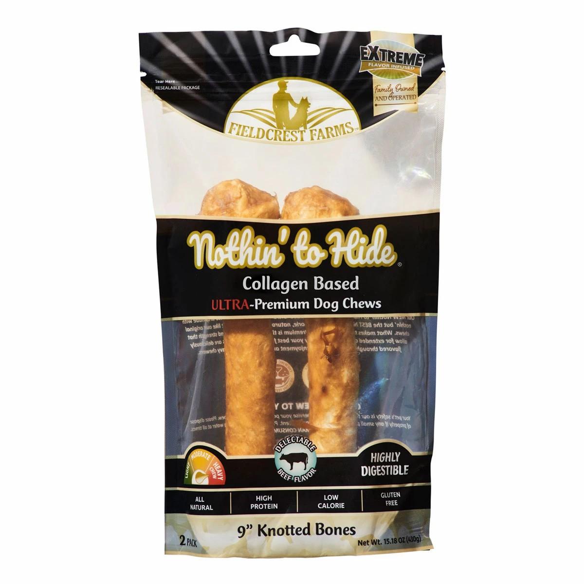 Ultra Knotted Bone 9″ Beef 2 Pack Dog Chew Dog Treats