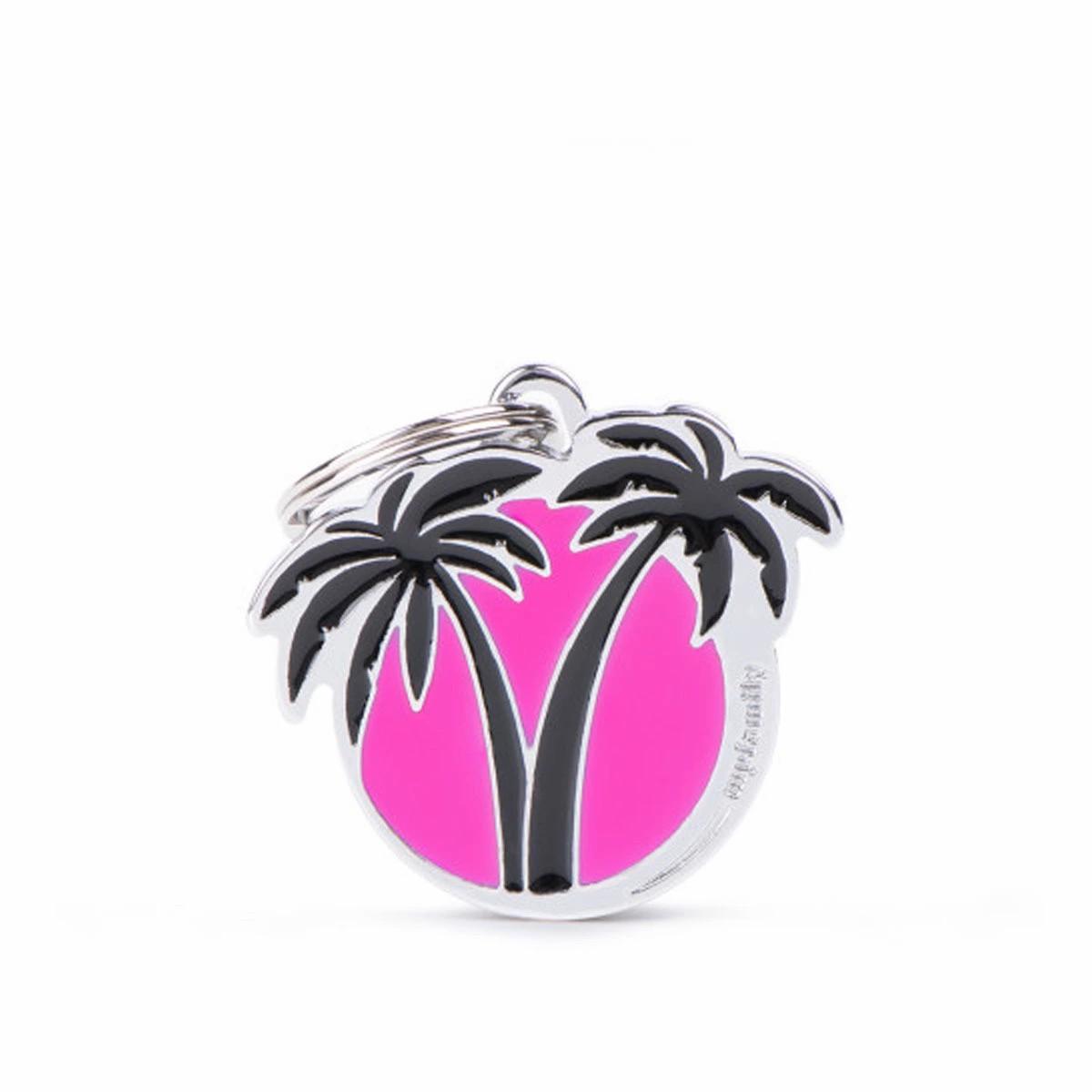 Palm Tree Id Dog Tag Collars & Leashes