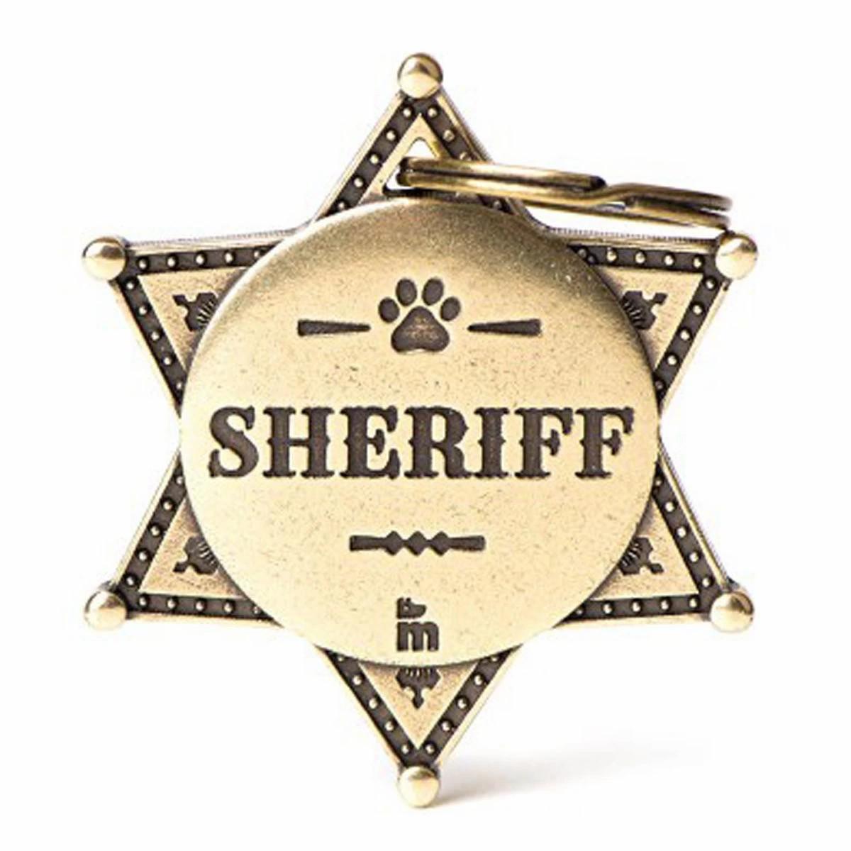 Sheriff’s Star Id Dog Tag Collars & Leashes