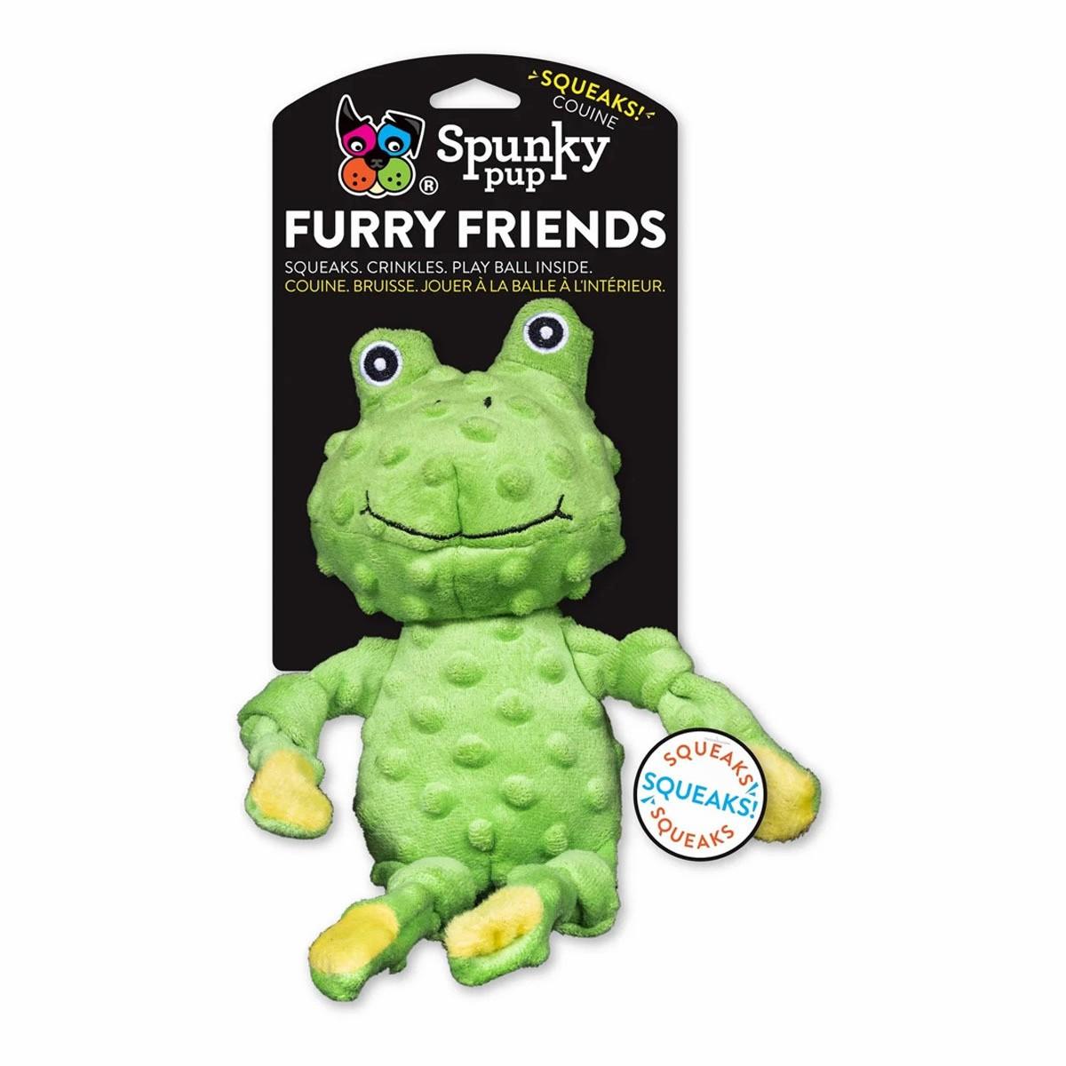 Furry Friends Frog Dog Toy Dog Plush Toys