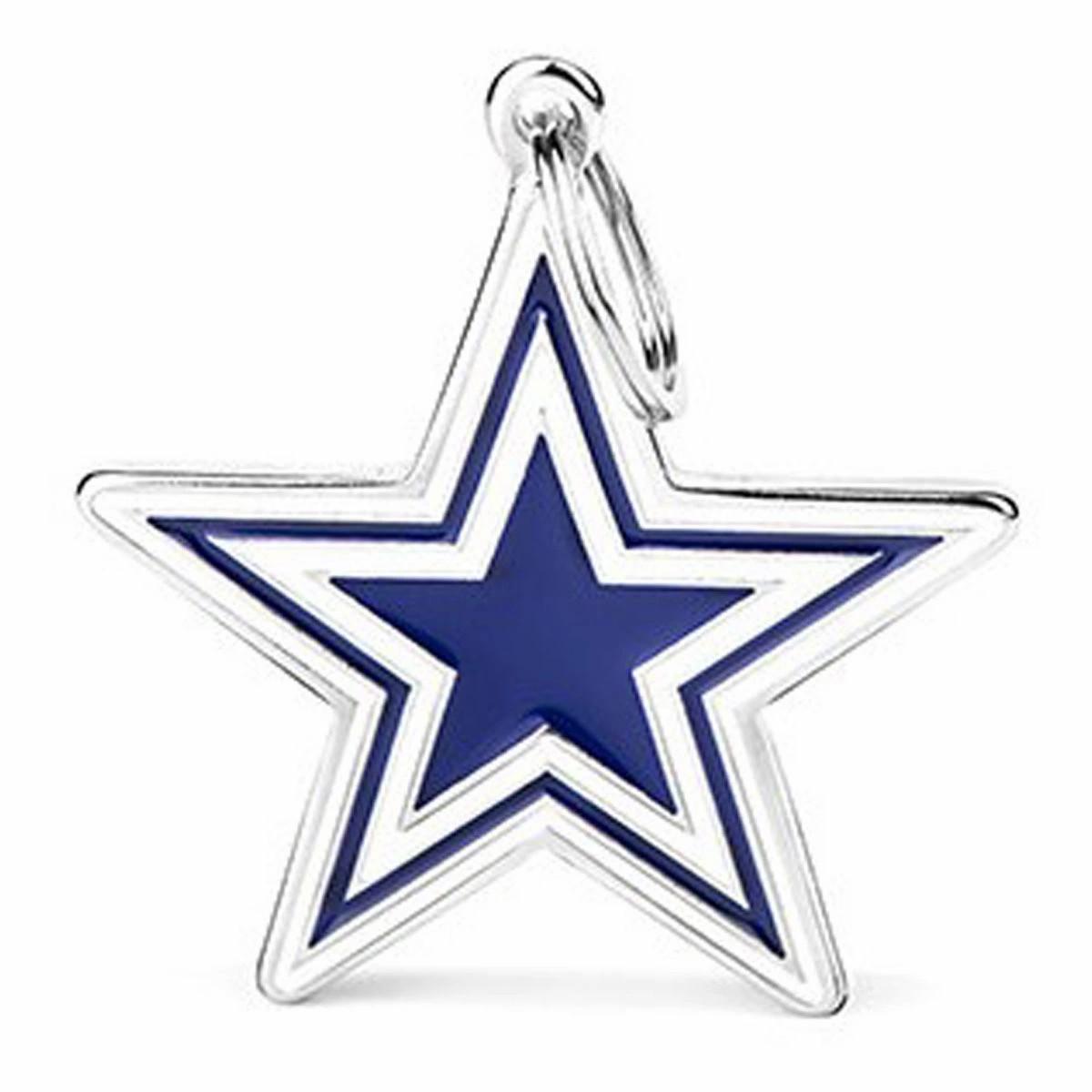 Dallas Cowboys Id Dog Tag Collars & Leashes